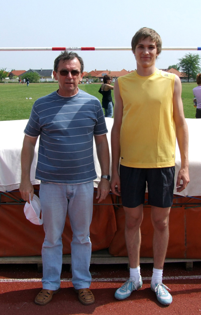 Hanyecz Erik megyei bajnok magasugrásban (Békéscsaba 2007.05.21.)