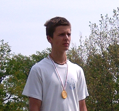 Szegedi Attila megyei bajnok 100 m (2005.05.17. Gyula)