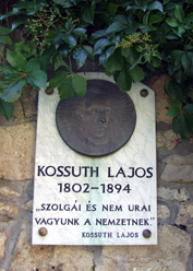 Rkczi-vr Kossuth Lajos emlktblja